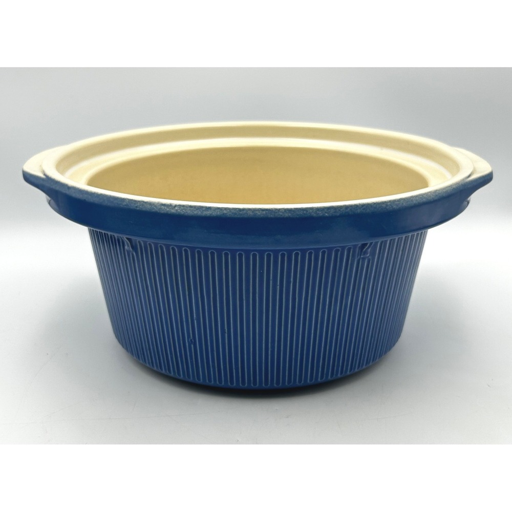 OEM Crock Pot BLUE Rival Stoneware Replacement 5 Quart Insert Model 3355 GENUINE